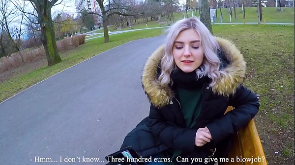 Ya hadiye zazzafar baƙo don kuɗi - busa a wurin shakatawa ta Eva Elfie